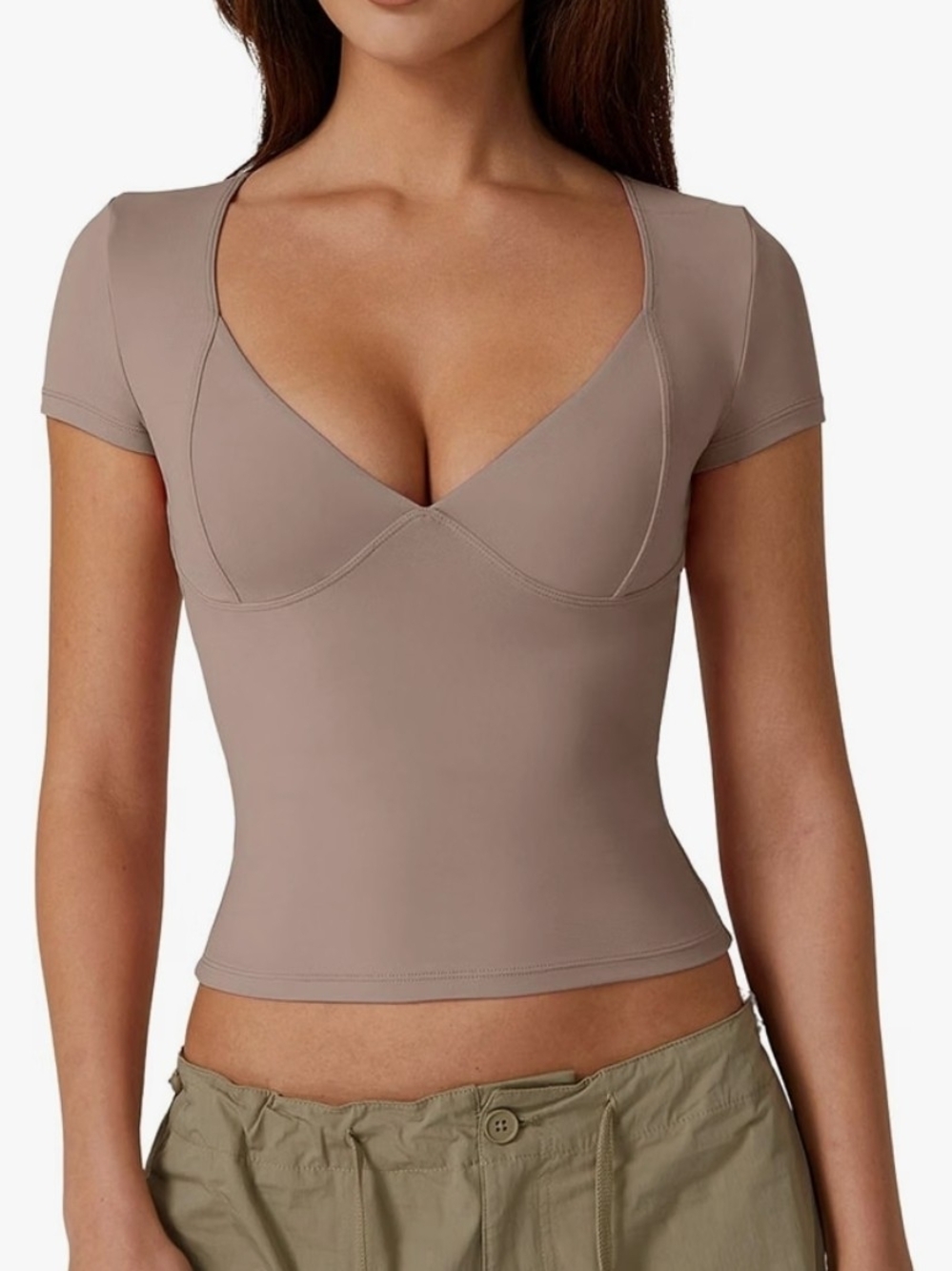 Short Sleeve Double Lined Top
